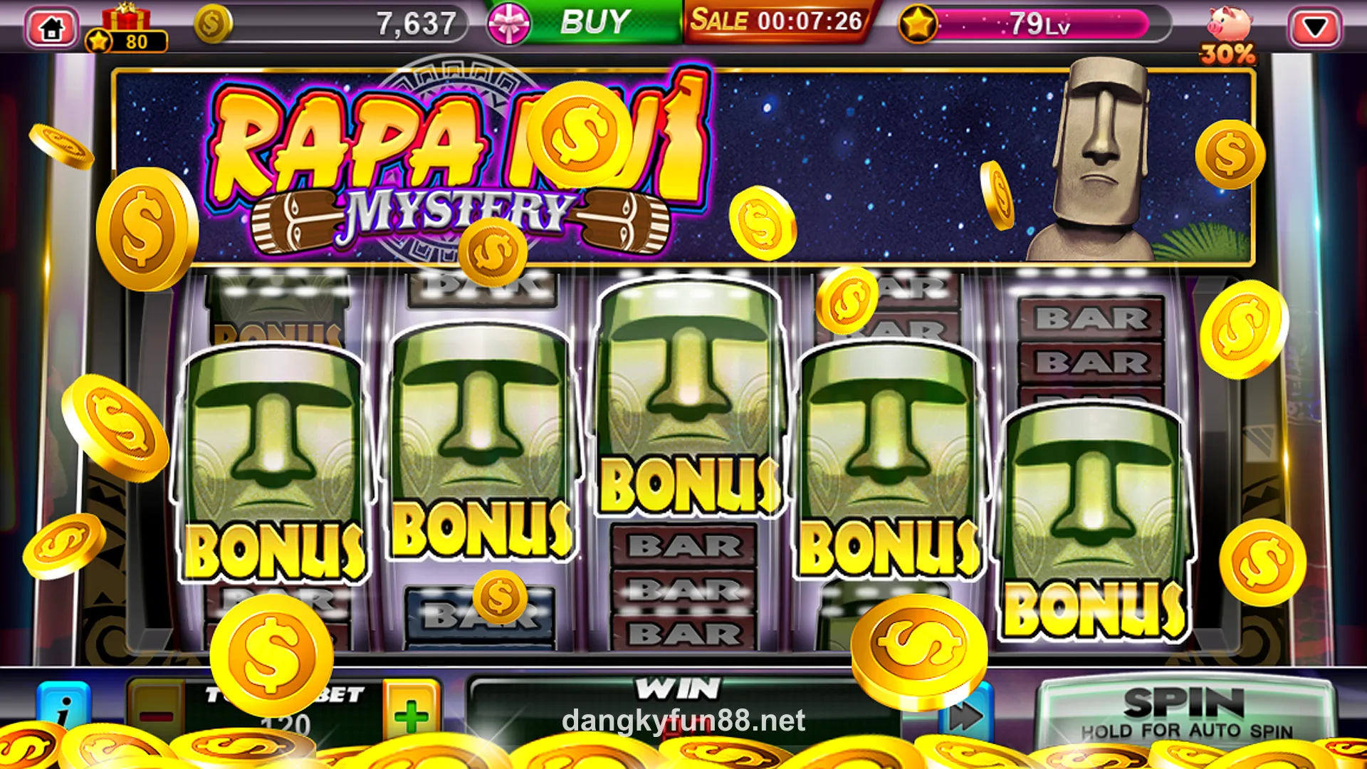 Giao diện chính của ứng dụng Fun88